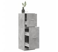 vidaXL Armario botiquín madera ingeniería gris hormigón 40x41x118 cm