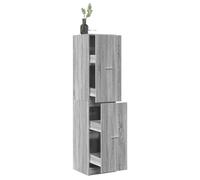 vidaXL Armario botiquín madera ingeniería gris Sonoma 40x41x174,5 cm
