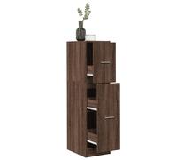 vidaXL Armario botiquín madera ingeniería marrón roble 30x41x118 cm