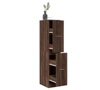 vidaXL Armario botiquín madera ingeniería marrón roble 30x41x144,5 cm