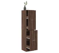 vidaXL Armario botiquín madera ingeniería marrón roble 40x41x174,5 cm