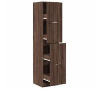vidaXL Armario botiquín madera ingeniería marrón roble 40x41x174,5 cm