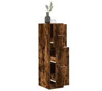 vidaXL Armario botiquín madera ingeniería roble ahumado 30x41x118 cm