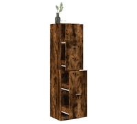 vidaXL Armario botiquín madera ingeniería roble ahumado 40x41x144,5 cm