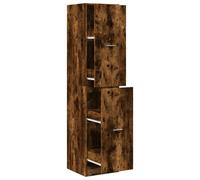 vidaXL Armario botiquín madera ingeniería roble ahumado 40x41x144,5 cm