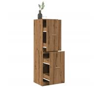 vidaXL Armario botiquín madera ingeniería roble artisian 40x41x144,5cm
