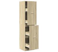 vidaXL Armario botiquín madera ingeniería roble Sonoma 40x41x174,5 cm