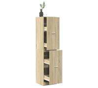 vidaXL Armario botiquín Madera ingeniería Roble Sonoma 40x41x174,5 cm, Armario de boticario, arcón de boticario, Muebles de botica