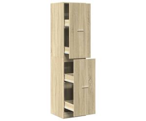 vidaXL Armario botiquín madera ingeniería roble Sonoma 40x41x174,5 cm
