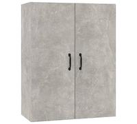 vidaXL Armario colgante vitrina flotante contrachapado gris hormigón 69,5x34x90 cm
