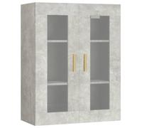 vidaXL Armario colgante de pared gris hormigón 69,5x34x90 cm