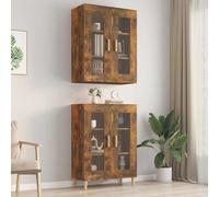 Vidaxl armario colgante de pared roble ahumado 69,5x34x90 cm