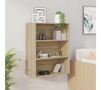 vidaXL Armario colgante de pared roble Sonoma 69,5x32,5x90 cm