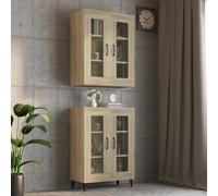 vidaXL Armario colgante de pared roble Sonoma 69,5x34x90 cm