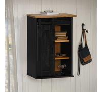 vidaXL Armario colgante HALDEN con puerta corredera 49x22,5x70cm negro