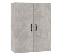 vidaXL Armario colgante vitrina flotante contrachapado gris hormigón 69,5x34x90 cm