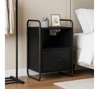 vidaXL Armario Colgante para la Mesa de Noche Roble Negro