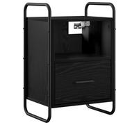 vidaXL Armario Colgante para la Mesa de Noche Roble Negro