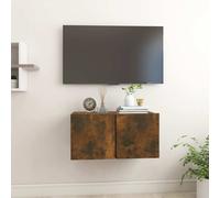 vidaXL Armario colgante para TV madera roble ahumado 60x30x30 cm