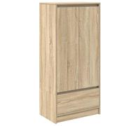 vidaXL Armario con cajón Roble Sonoma 55,5x34x119,5 cm, Armario de Almacenamiento, aparador, Armario de Almacenamiento Alto, alacena, Armario Alto