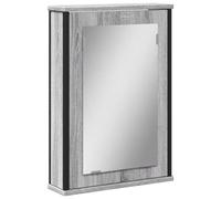 vidaXL Armario de baño con espejo Sonoma madera gris 42x12x60 cm