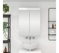vidaXL Armario con espejo de baño TULUM brillante 60 x 16,5 x 78 cm