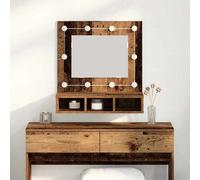 vidaXL Armario con Espejo Madera envejecida 60 x 31,5 x 62 cm