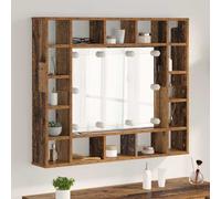 vidaXL Espejo con armario, estilo vintage, 91 x 15 x 76,5 cm, material de madera