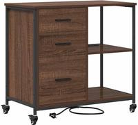 vidaXL: Armario con estación de carga, 76 x 41 x 72 cm, fabricado en material de madera