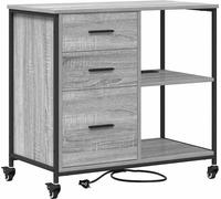 vidaXL: Armario con estación de carga, 76 x 41 x 72 cm, fabricado en material de madera