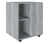 vidaXL Armario con ruedas madera contrachapada gris Sonoma 60x53x72 cm