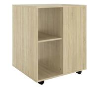 vidaXL Armario con ruedas madera contrachapada roble Sonoma 60x53x72cm