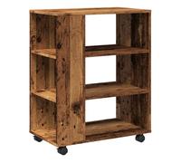 vidaXL Armario con ruedas madera de ingeniería ingeniería 60x35x75 cm