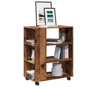 vidaXL Armario con ruedas madera de ingeniería ingeniería 60x35x75 cm
