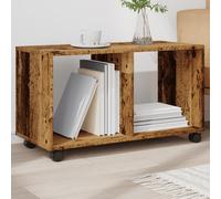 vidaXL Armario rodante de madera de ingeniería envejecida 72×33×42,5 cm