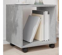 vidaXL Armario con ruedas madera ingeniería gris hormigón 37x33x42,5cm
