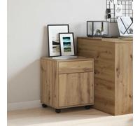 vidaXL Armario con ruedas madera ingeniería roble artisan 45x38x54 cm