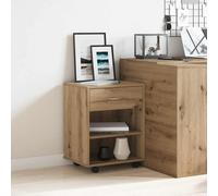 vidaXL Armario con ruedas madera ingeniería roble artisan 46x36x59 cm
