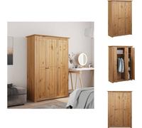 vidaXL Armario de 3 puertas, 118 x 50 x 171,5 cm, madera de pino, serie Panama - Armarios