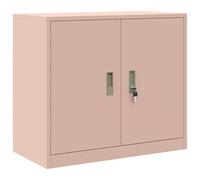 vidaXL Armario de almacenamiento, color rosa, 80 x 40 x 70 cm, acero