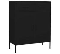 vidaXL Armario de almacenamiento acero 80x35x101,5 cm en color Rosa/Negro/Antracita y más | almacenamiento funcional diseño moderno para baño dormitorio sala