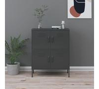 vidaXL Armario de almacenamiento acero gris antracita 80x35x101,5 cm