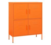 Vidaxl armario de almacenamiento acero naranja 80x35x101,5 cm