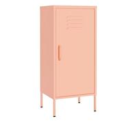 Vidaxl armario de almacenamiento acero rosa 42,5x35x101,5 cm