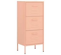 vidaXL Armario de Almacenamiento Acero Rosa 42,5x35x101,5 cm