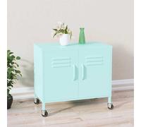 vidaXL Armario de almacenamiento acero verde menta 60x35x56 cm