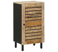vidaXL Armario de almacenamiento, color natural, 40 x 33 x 75 cm, madera maciza de mango