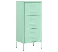vidaXL Armario de almacenamiento, color verde menta, 42,5 x 35 x 101,5 cm, acero