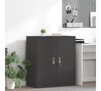 vidaXL Armario de almacenamiento Negro 80 x 40 x 90 cm Acero