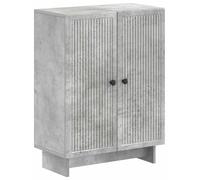 vidaXL Armario de almacenamiento para baño, color gris cemento, 59,5 x 31 x 80 cm